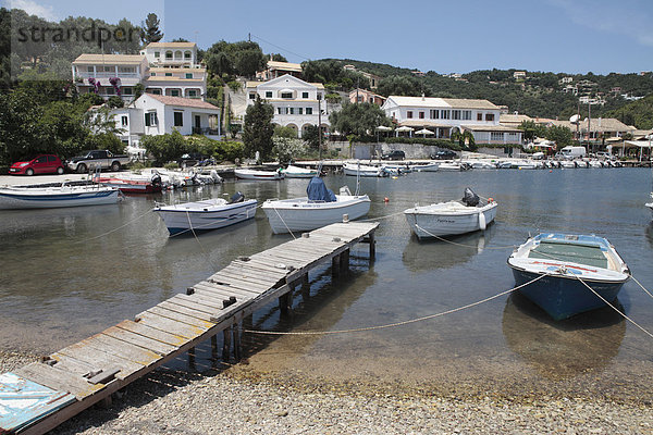 Boote  Agios Stefanos  Korfu  Griechenland  Europa