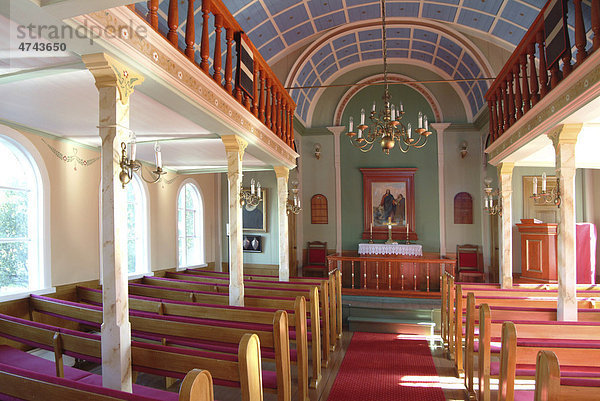 Kirche in Hverager_i  Island  Europa