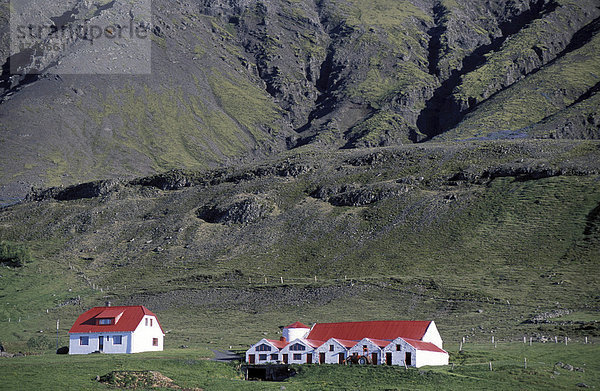 Hnappavellir  ein Hof in Südisland  Island  Europa