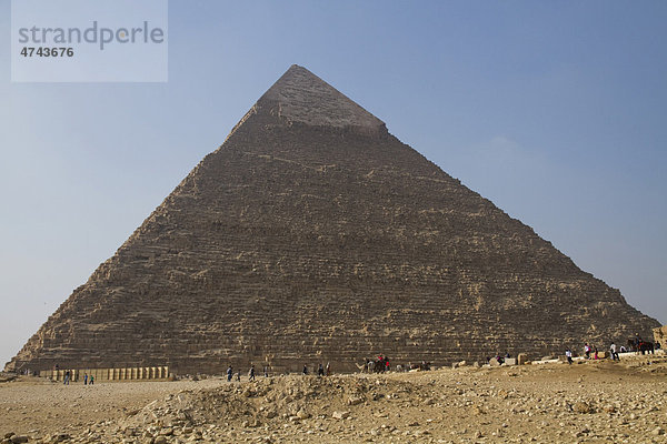 Große Pyramide von Gizeh oder Cheops-Pyramide  Kairo  Ägypten  Afrika