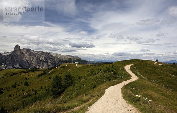 Hochplateau von Piz la Villa bei Alta Badia  Dolomiten  Südtirol  Italien  Europa