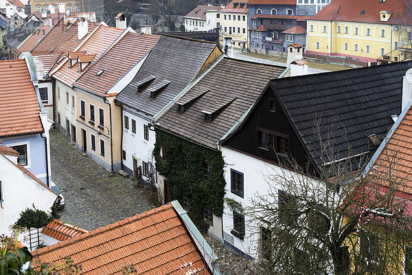 Historische Altstadt von Cesky Krumlov  Krummau  Unesco Weltkulturerbe  Böhmen  Tschechien