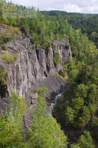 Canyon im Changbai Shan  Liaoning  China  Asien