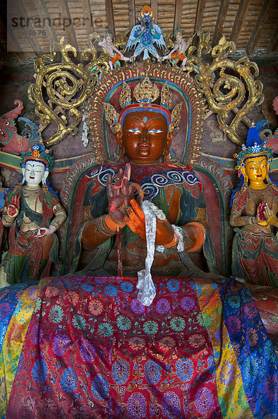 Buddha in Kumbum im Kloster von Gyantse  Tibet  Asien