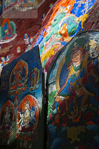 Der Blaue Buddha in Lhasa  Tibet  Asien