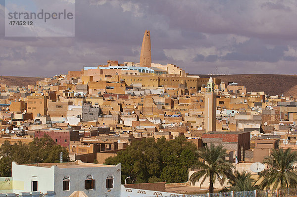 Das Dorf Ghardaia im Unesco Weltkulturerbe M'zab  Algerien  Afrika