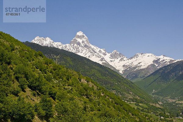 Mount Ushba  Swanetien  Georgien  Vorderasien