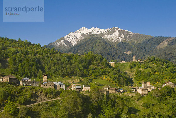 Berglandschaft  Swanetien  Georgien  Kaukasus  Vorderasien