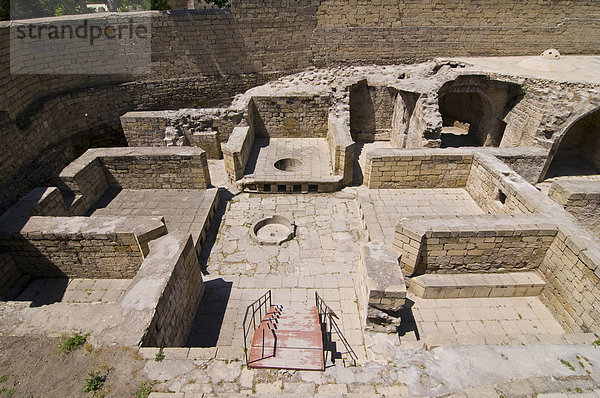 Ausgrabung im Palast der Shirvanshahs  Shirvan-Shahs  Baku  Aserbaidschan  Vorderasien