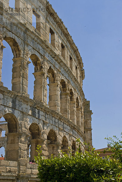 Römisches Amphitheater  Pula  Istrien  Kroatien  Europa