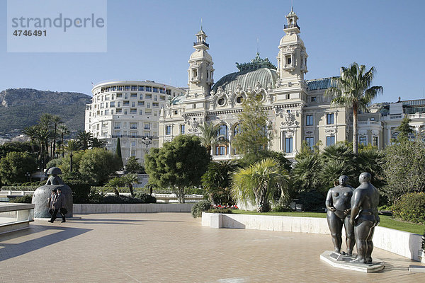 Oper  Salle Garnier  Hotel de Paris links  Monte Carlo  Fürstentum Monaco  Europa