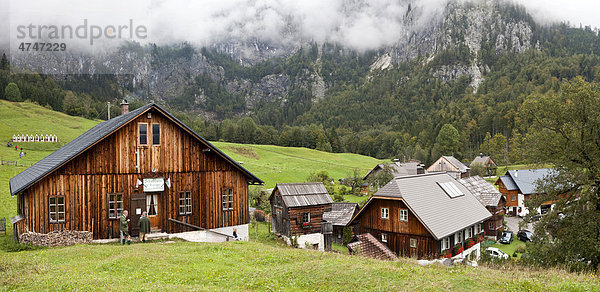 Schießstätte der Grundelseer Schützen-Gesellschaft  Schützenhaus am Grundelsee in Gaiswinkel  Salzkammergut  Österreich  Europa