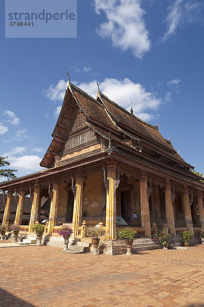 Wat Si Saket Tempel  Vientiane  Laos  Südostasien