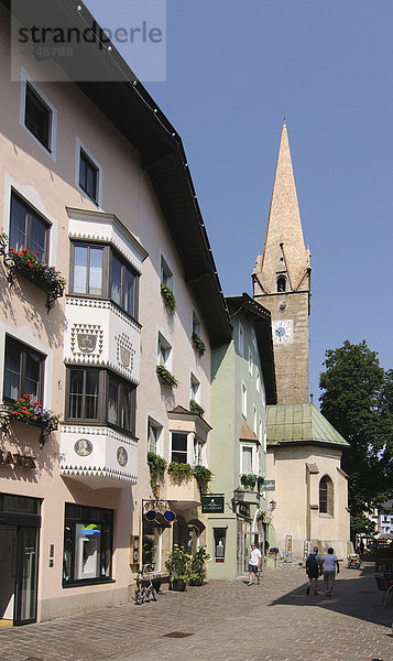Altstadt von Kitzbühel  Tirol  Österreich  Europa