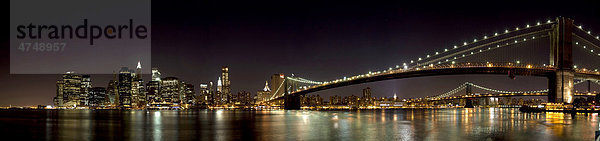 Big Apple mit Brooklyn Bridge  New York  USA