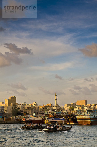 Dubai Creek  Dubai  Vereinigte Arabische Emirate  Naher Osten  Vorderasien