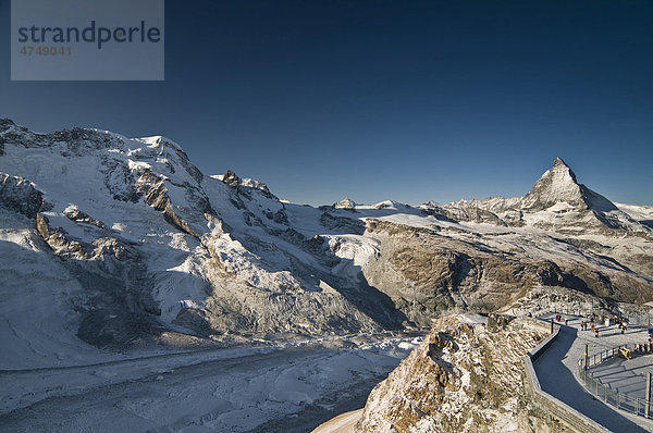 Gornergrat  Zermatt  Schweiz  Europa