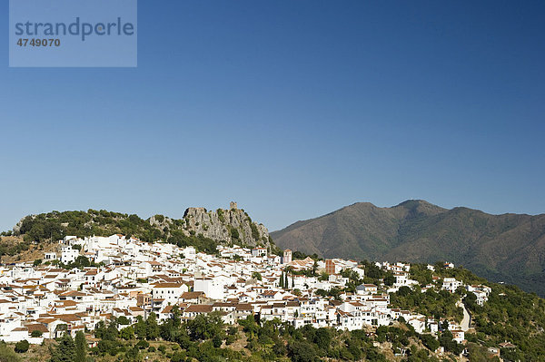 Gaucin  weißes Dorf bei Marbella  Andalusien  Spanien  Europa