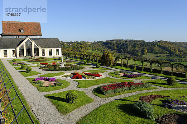 Schlossgarten  Langenburg an der Jagst  Baden-Württemberg  Deutschland  Europa