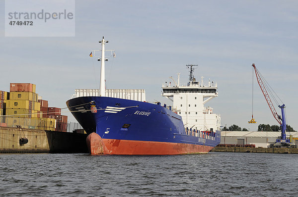 Elusive  Container-Feederschiff  DWT 8001 t  Baujahr 1995  Hamburg  Deutschland  Europa