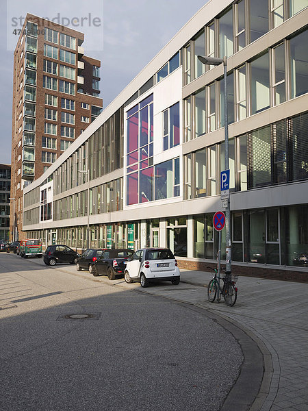 Moderne Arbeits- und Wohngebäude im Quartier Falkenried  Straßenbahnring  Hoheluft-Ost  Hansestadt Hamburg  Deutschland  Europa