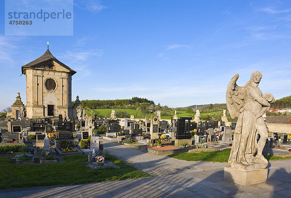 Barockfriedhof  Nationaldenkmal  Strilky  Kromeriz Bezirk  Region ZlÌn  Mähren  Tschechische Republik  Europa