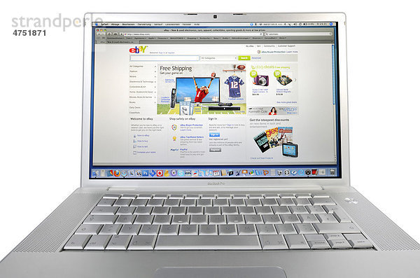Ebay.com  Online-Shopping auf Apple MacBook Pro Monitor