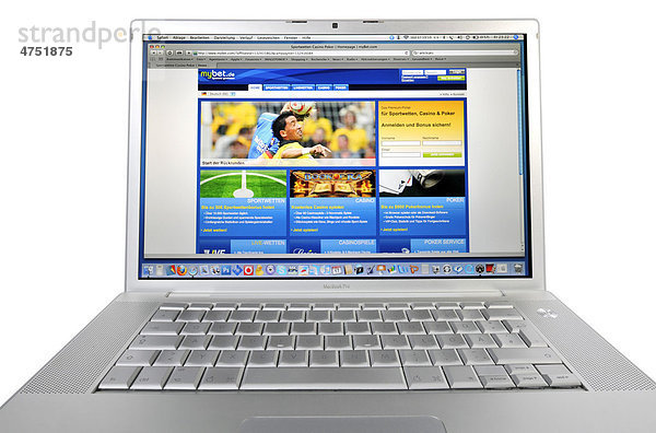 MyBet Sportwetten  Online-Wetten  Wettportal  auf Apple MacBook Pro Monitor