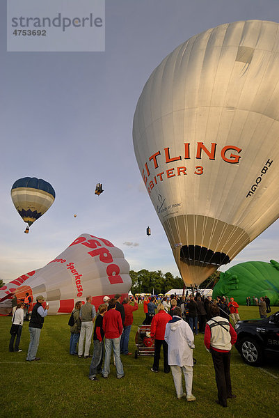 Heißluftballone auf der Balloon Sail  Kieler Woche 2008  Landeshauptstadt Kiel  Schleswig-Holstein  Deutschland  Europa