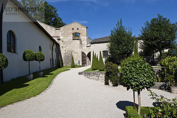 Der Bastionsgarten  Willibaldsburg  Eichstätt  Altmühltal  Oberbayern  Bayern  Deutschland  Europa