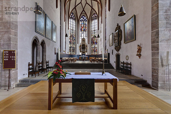 Johanniskirche  Martin-Luther-Platz  Ansbach  Mittelfranken  Franken  Bayern  Deutschland  Europa