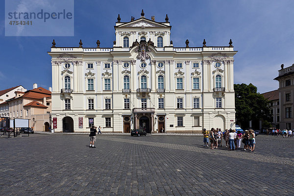 Erzbischöfliches Palais  Schlossplatz  Hradschin  Prag  Tschechische Republik  Europa