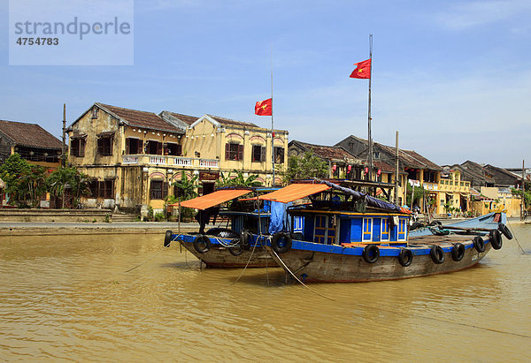 Boote  Hoi An  Unesco Weltkulturerbe  Vietnam  Asien