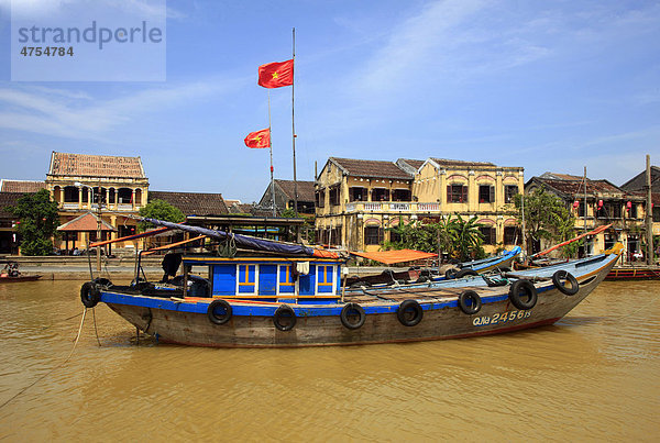 Boote  Hoi An  Unesco Weltkulturerbe  Vietnam  Asien
