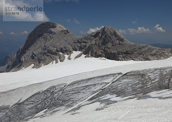 Hoher Berg mit Gletscher  Steiermark  Österreich  Europa