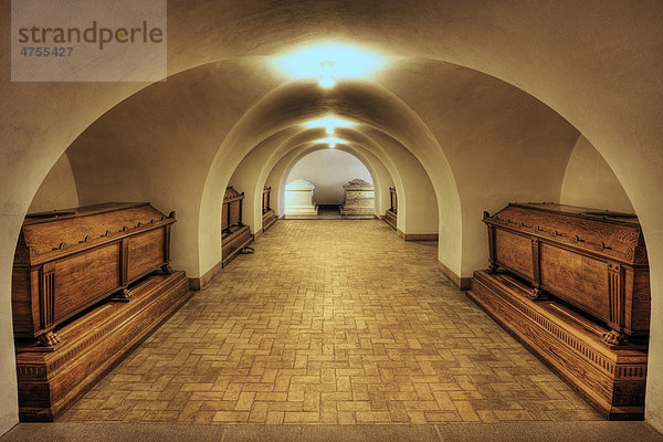 Gruft der Kathedrale von Roskile  Roskilde  Dänemark  Europa