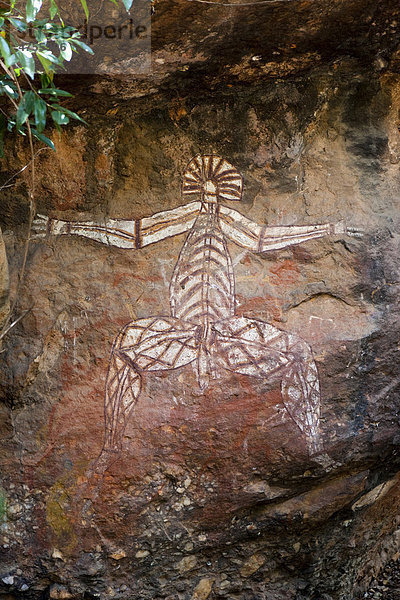 Aborigines-Felszeichnungen  Nabulwinjbulwinj  Nourlangie Rock  Kakadu Nationalpark  Northern Territory  Australien
