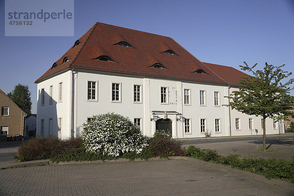 Herrenhaus Alte Post in Stauchitz bei Riesa an der alten Poststraße  Sachsen  Deutschland  Europa