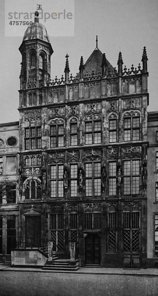 Rathaus von Wesel  Nordrhein-Westfalen  Deutschland  Europa  historische Aufnahme  ca. 1899