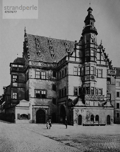 Rathaus von Schweinfurt  Bayern  Deutschland  Europa  historische Aufnahme von ca. 1900