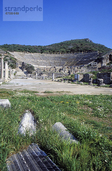 Arkadiane  Hafenstraße  antikes Theater  Ausgrabungsstätte  Ephesus  Türkei