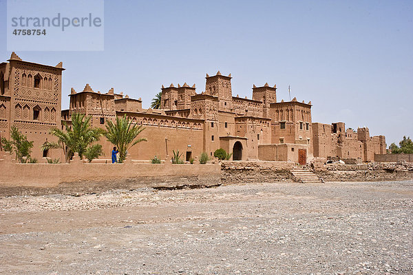 Kasbah  Lehmburg der Berber  Kasbah Amerhidil  Dades-Tal  Südmarokko  Marokko  Afrika