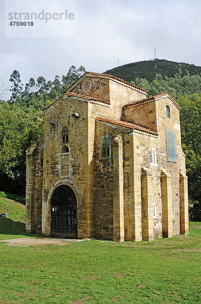 San Miguel de Lillo  präromanische Palastkapelle  Kirche  UNESCO Kulturdenkmal  Oviedo  Asturias  Asturien  Spanien  Europa