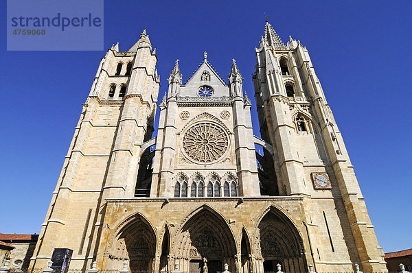Santa Maria de Regla  Kathedrale  Plaza Regla  Leon  Provinz Kastilien Leon  Spanien  Europa