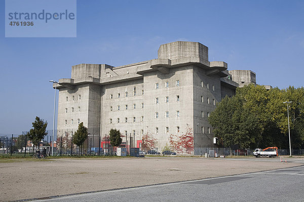 Hochbunker auf dem Heiligengeistfeld  Hamburg  Deutschland  Europa