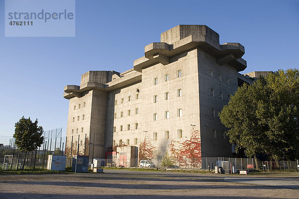 Hochbunker auf dem Heiligengeistfeld  Hamburg  Deutschland  Europa