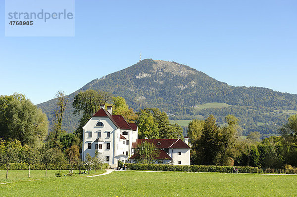 Wasserschloss Freisaal unterm Gaisberg  Salzburg  Österreich  Europa