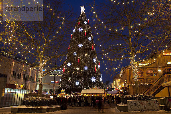 Weihnachtsbaum  Weihnachtsmarkt  Dortmund  Ruhrgebiet  Nordrhein-Westfalen  Deutschland  Europa Weihnachtsmarkt