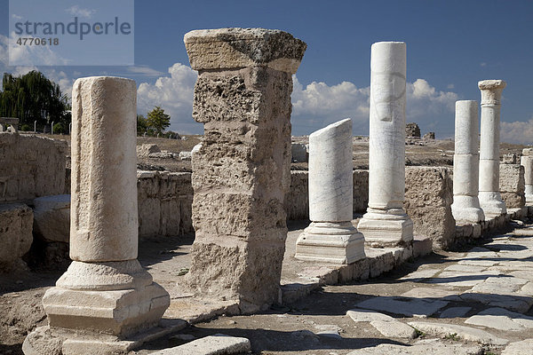 Museum und Ausgrabungsstätte Laodicea  Denizli  Lykien  Türkei  Asien