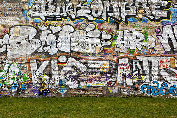 Graffiti  Alter Schlachthof Wiesbaden  Hessen  Deutschland  Europa